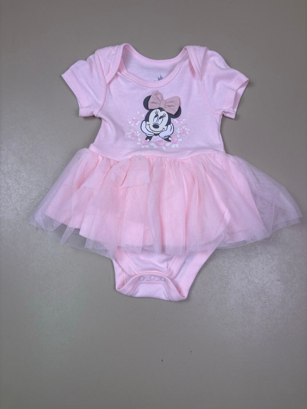 Disney Baby Minnie Mouse Pink Tutu Bodysuit Dress 6-9 Months NWOT